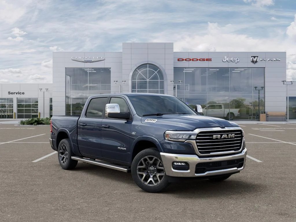 New 2026 Forged Blue Metallic Exterior Paint RAM Laramie image 5