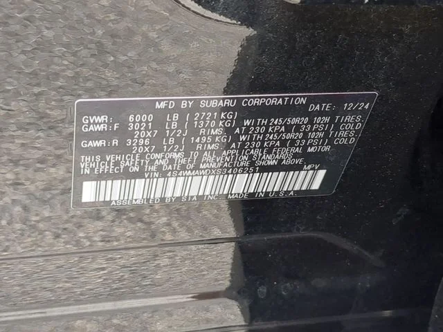 Used 2025 Black Subaru Onyx Edition Touring image 46