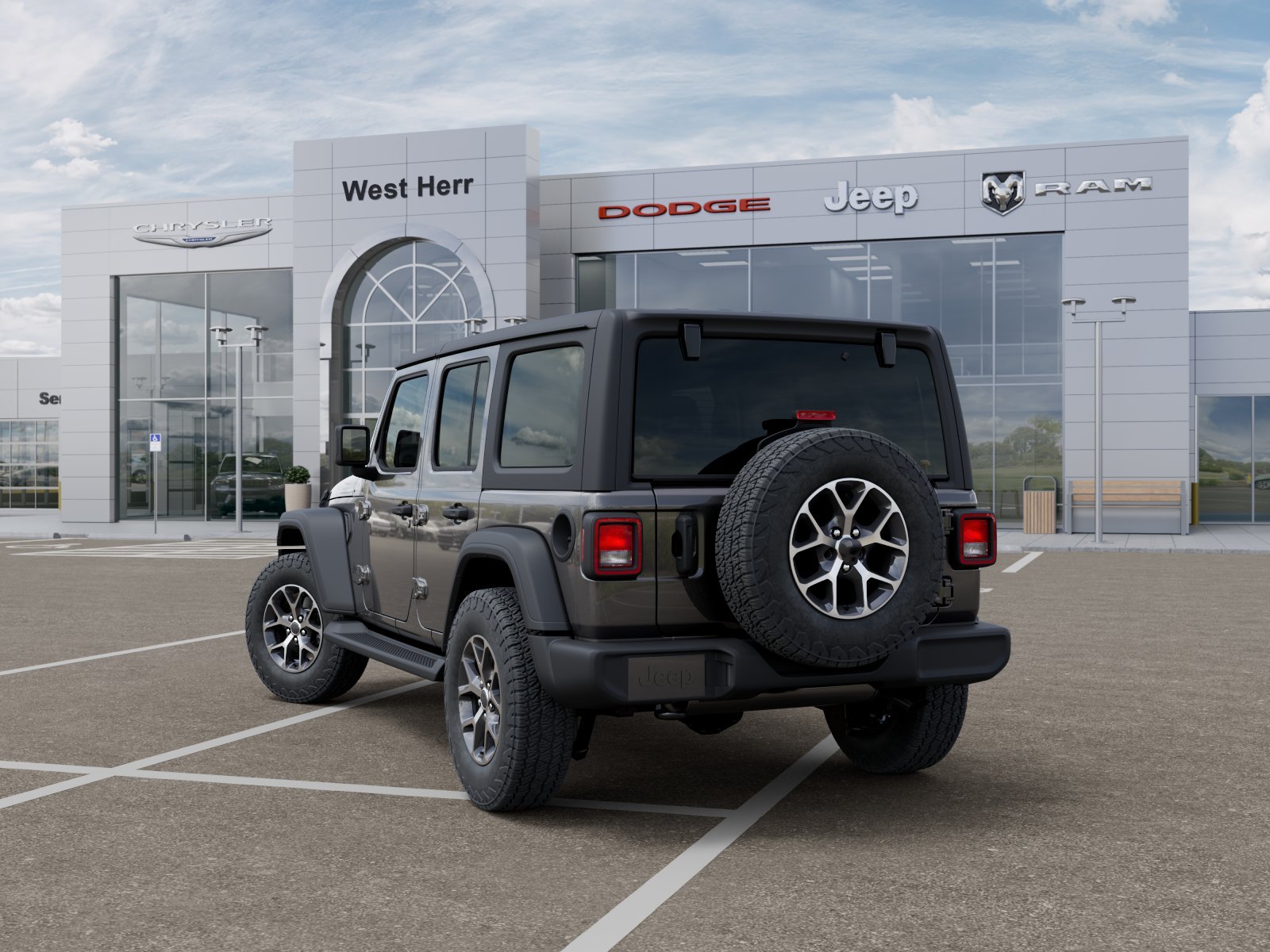 New 2026 Granite Crystal Metallic Clear-Coat Exterior Paint Jeep Sport S image 53