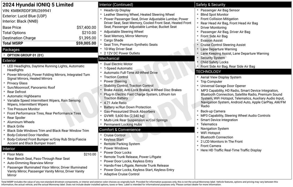 Certified 2024 Hyundai IONIQ 5 Limited with VIN KM8KRDDF3RU269941 for sale in Highland Park, IL