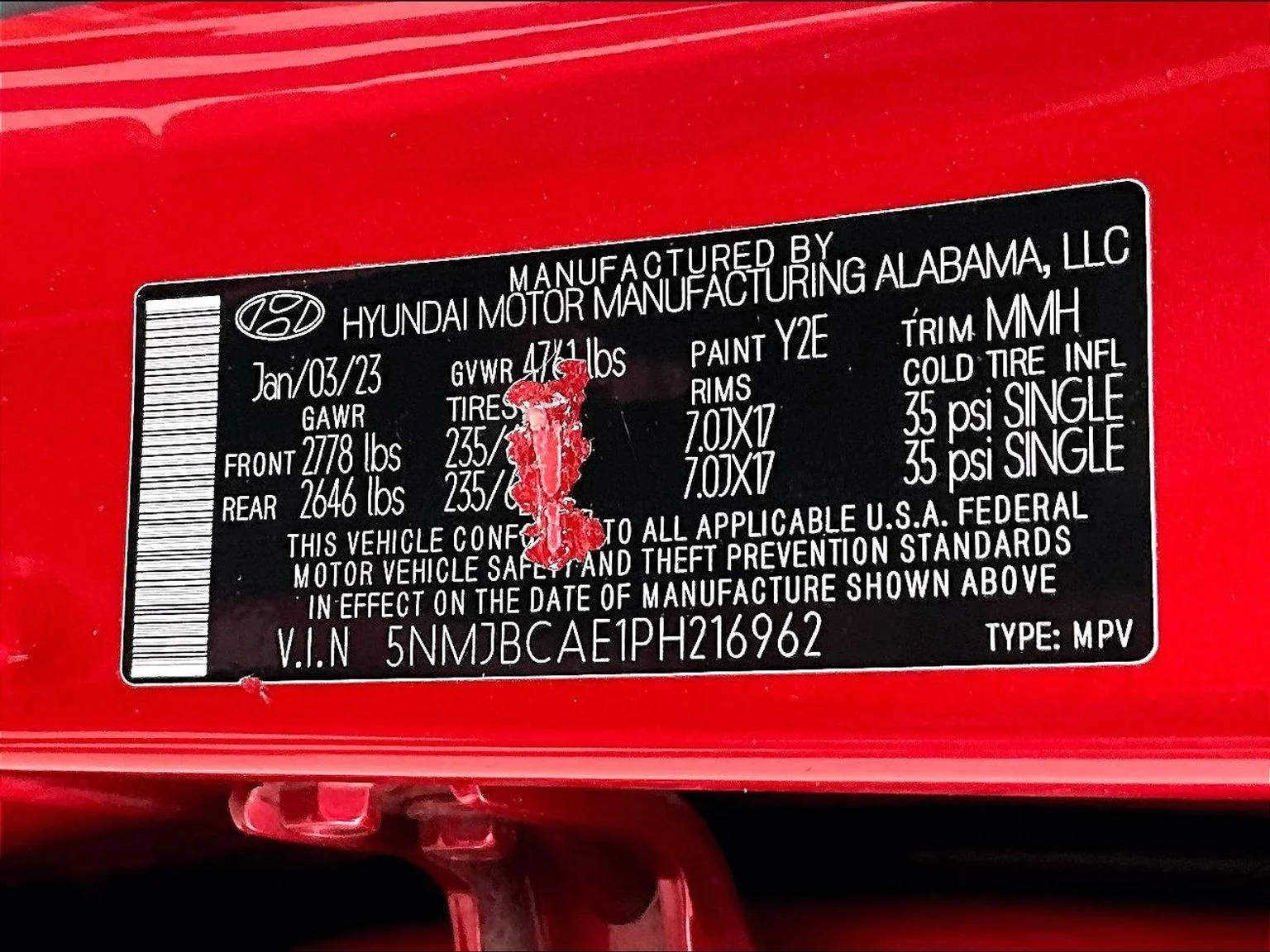 Used 2023 Red Hyundai SEL image 36