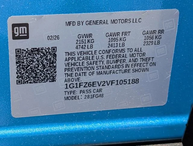 New 2027 Marina Blue Metallic Chevrolet RS image 12
