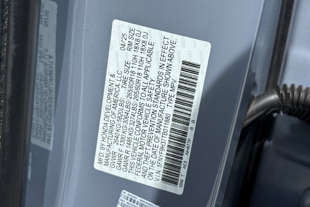 Used 2026 Sonic Gray Pearl Honda RTL image 37