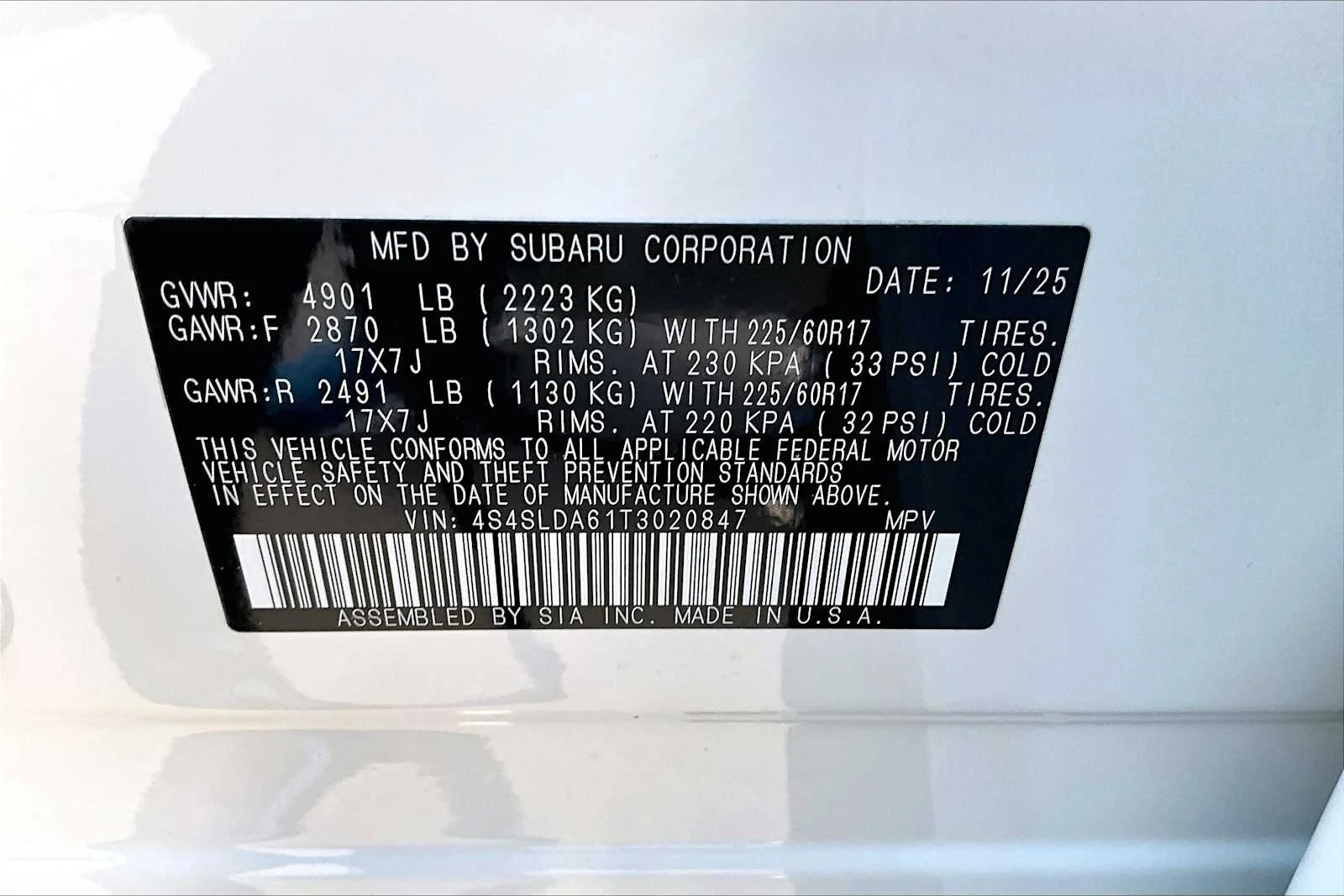 New 2026 Crystal White Pearl Subaru  image 18