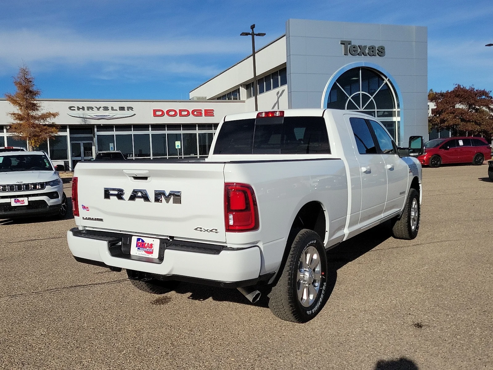 New 2026 PW7 Bright Whit Ram LARAMIE MEGA CAB 4X4 6