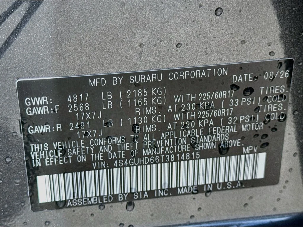 New 2026 Gray Subaru Premium image 39