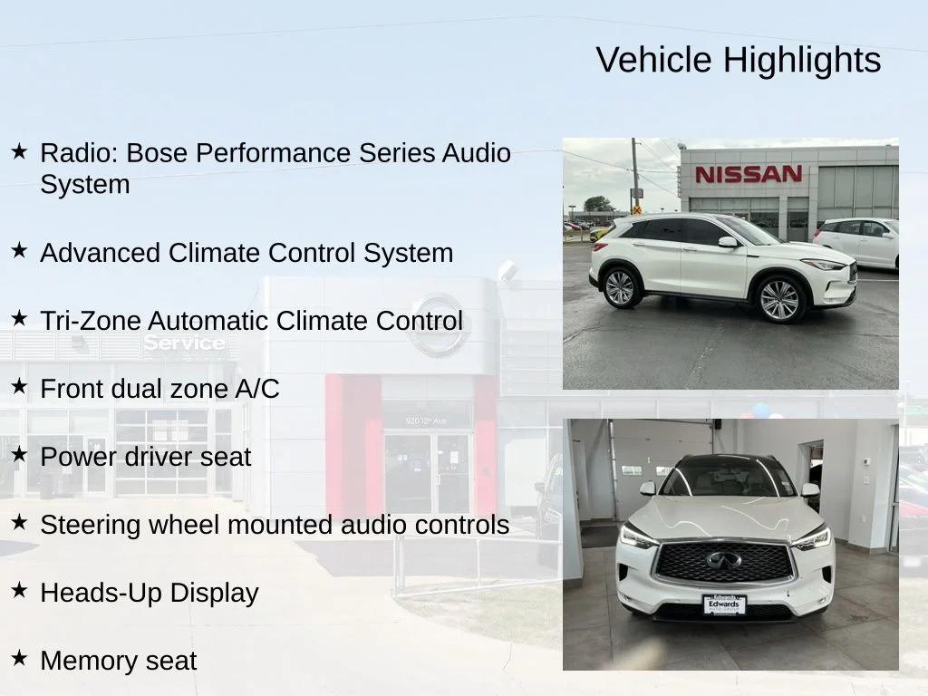 Used 2021 White INFINITI Sensory image 8