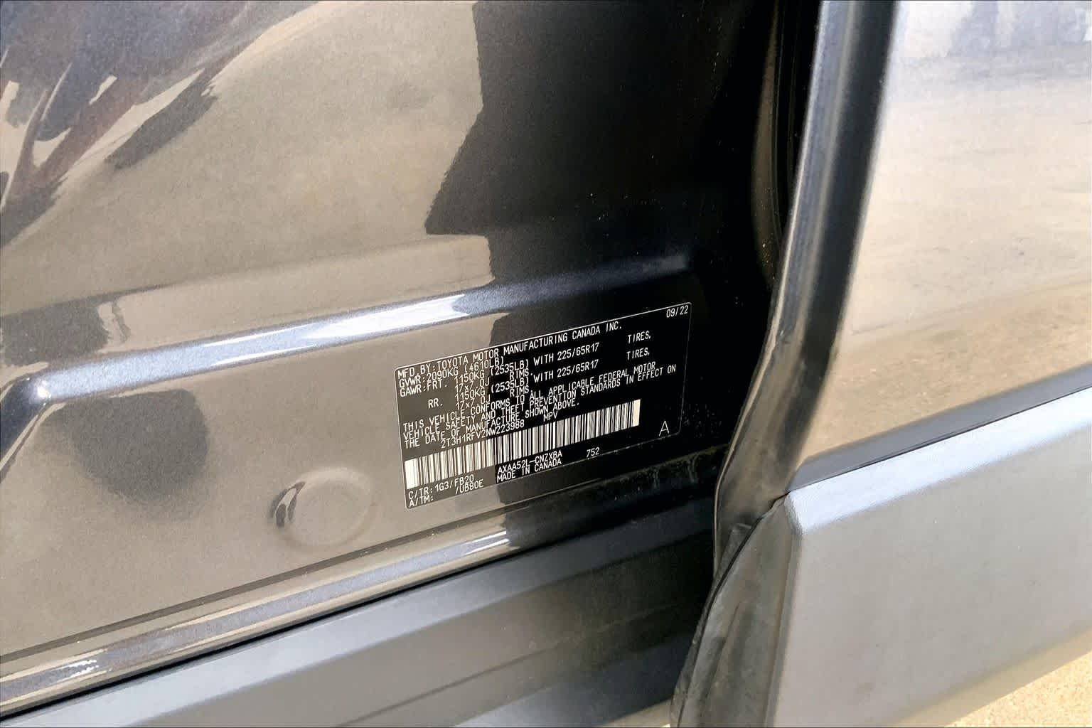 Used 2022 Magnetic Gray Metallic Toyota LE image 34
