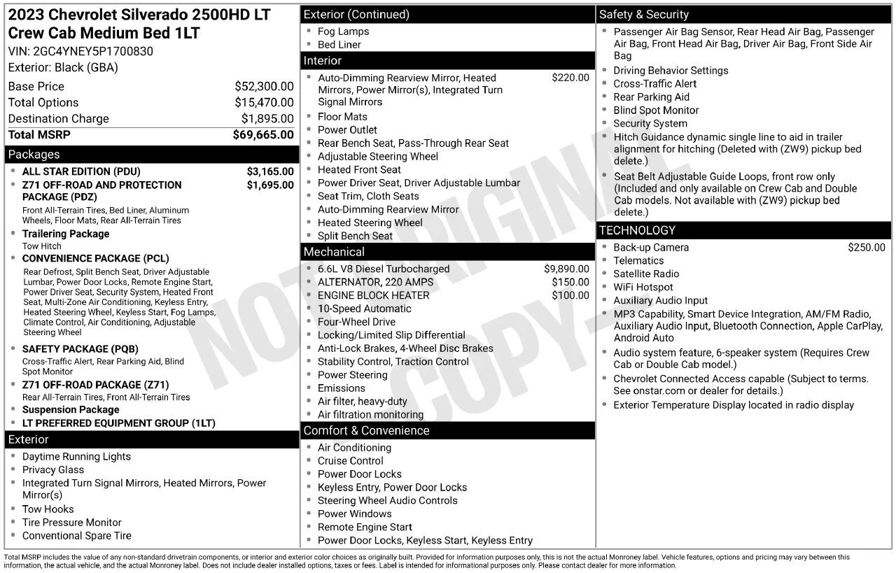 Used 2023 Black Chevrolet LT image 53