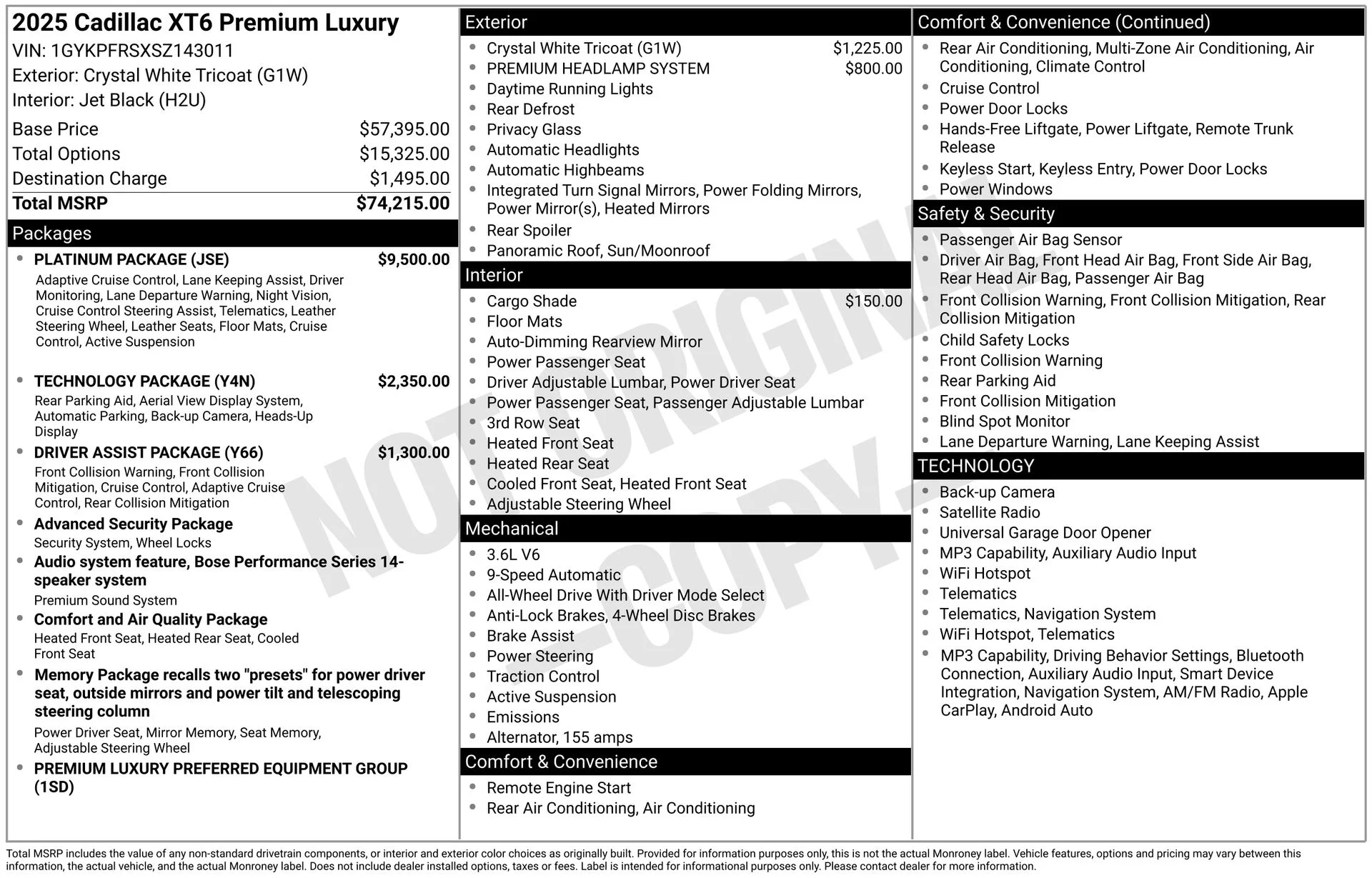 Used 2025 White Cadillac Premium Luxury image 40