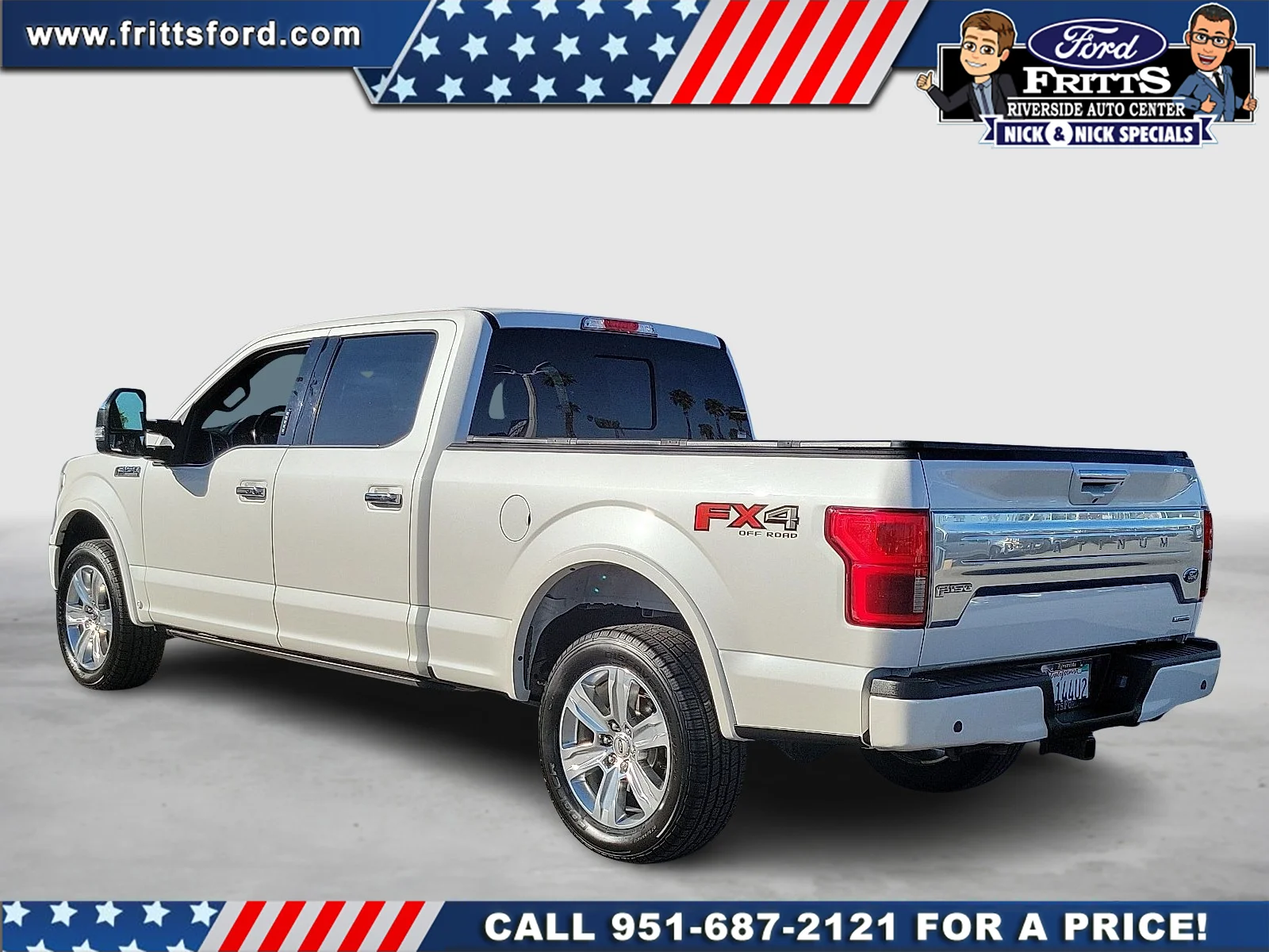 Certified Used 2019 White Platinum Clearcoat Metallic Ford Platinum image 3