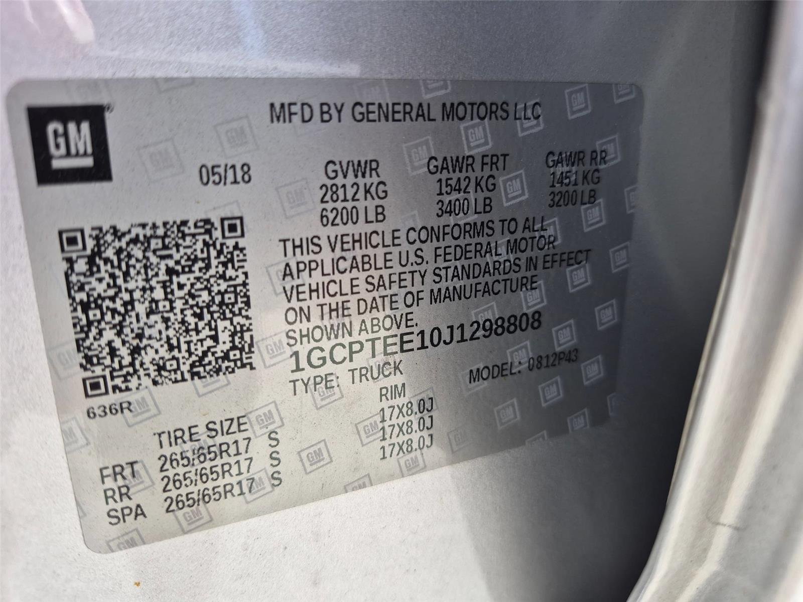 Used 2018 Silver CHEVROLET ZR2 image 15