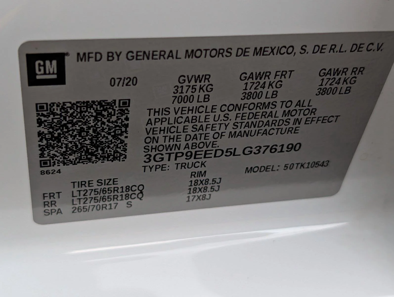 Used 2020 SUMMIT WHITE GMC AT4 image 41