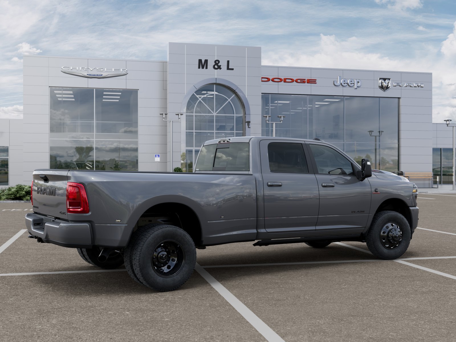 New 2026 Ceramic Gray Clear-Coat Exterior Paint RAM Laramie image 31