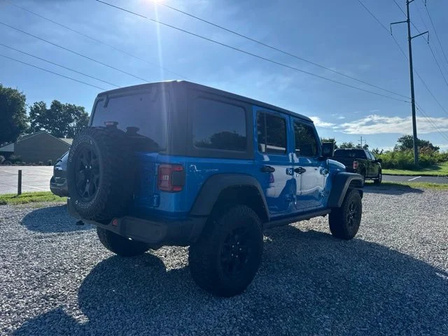 Used 2022 Blue Jeep Unlimited Willys image 7