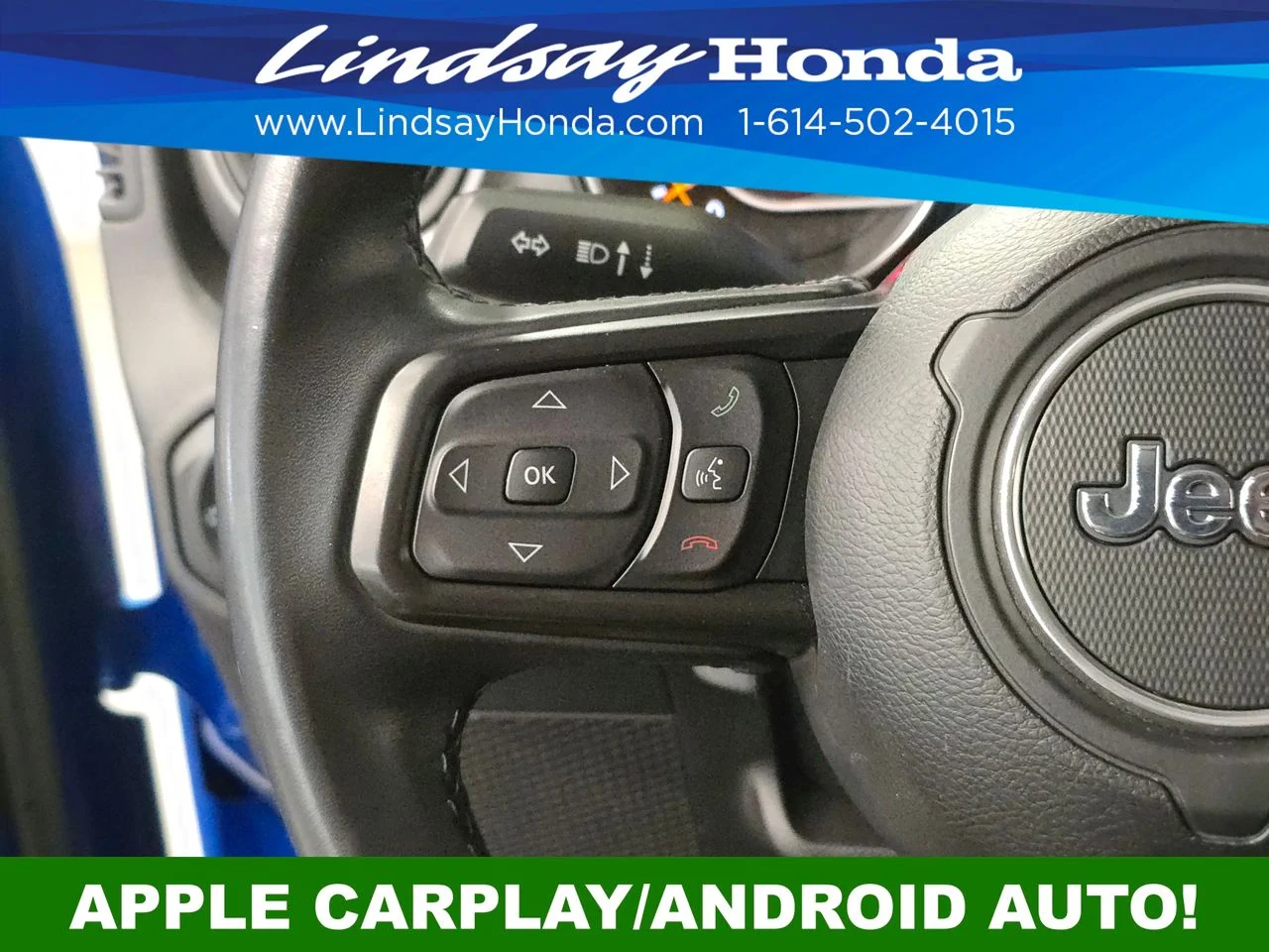 Used 2021 Hydro Blue Pearl Coat Jeep Unlimited Sport S image 16