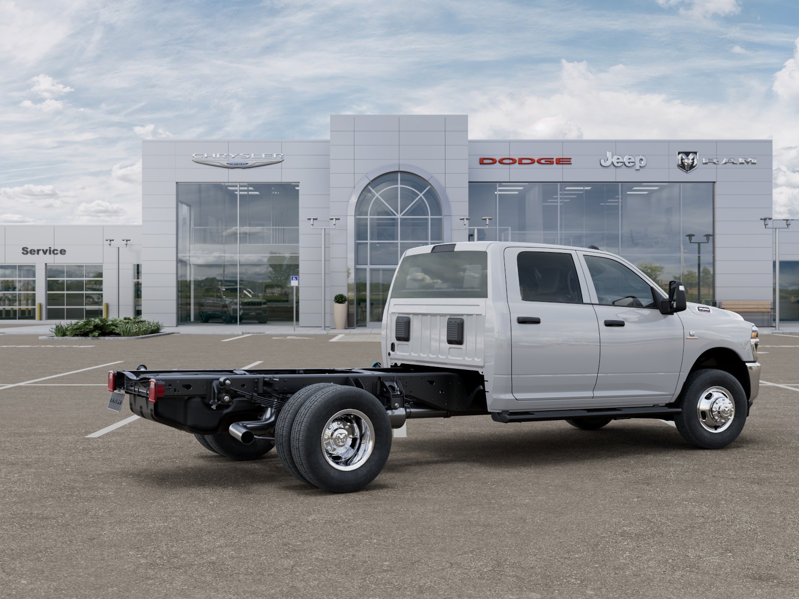 New 2026 Bright White Clear-Coat Exterior Paint RAM TRADESMAN Chassis Cab image 4