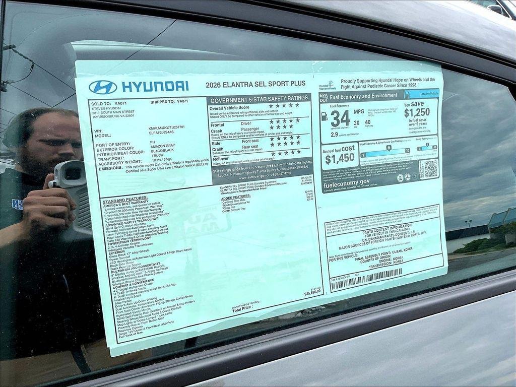 New 2026 Gray Hyundai SEL Sport image 22