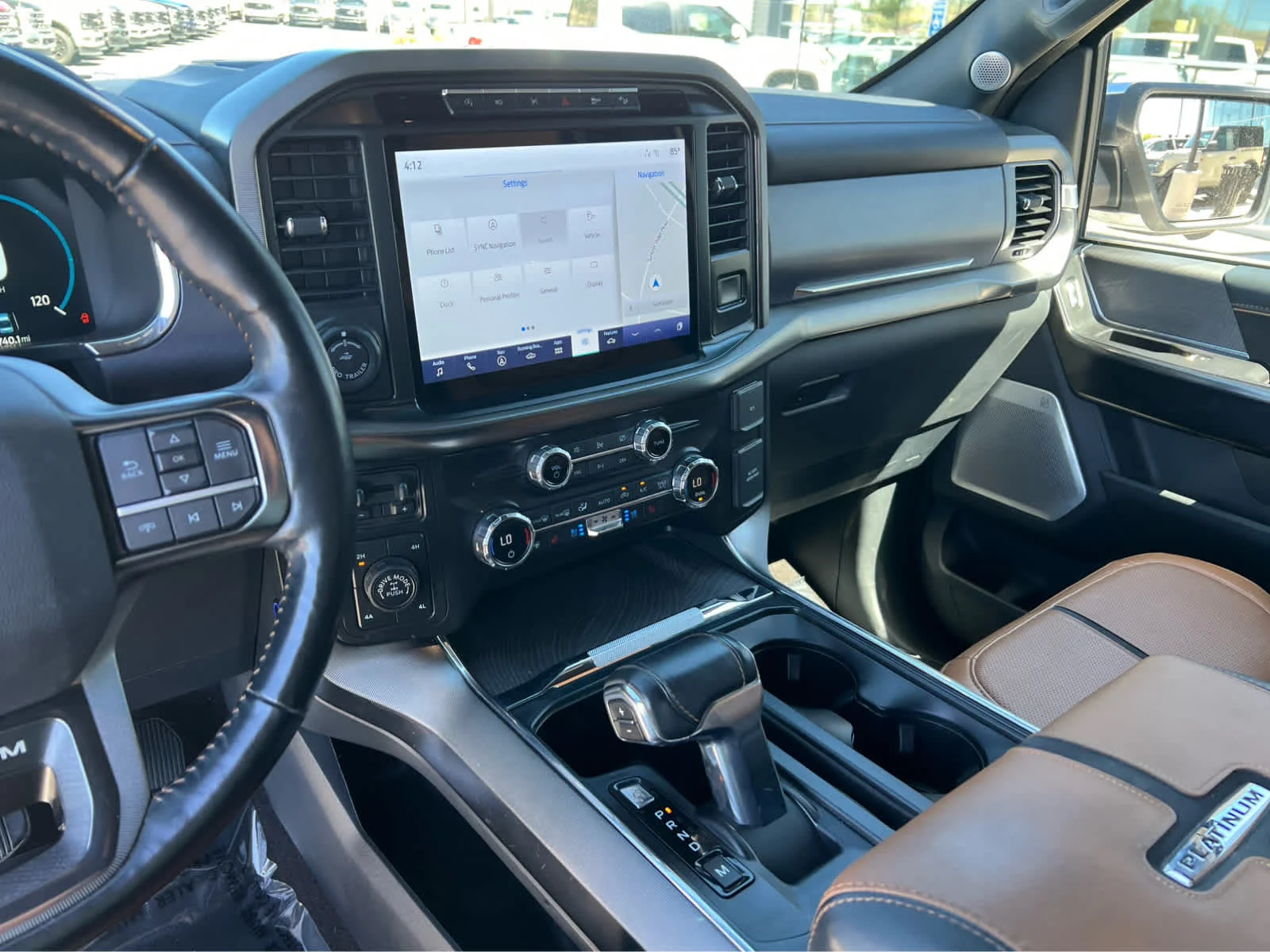 Used 2021 Star White Metallic Tri-Coat Ford Platinum image 35