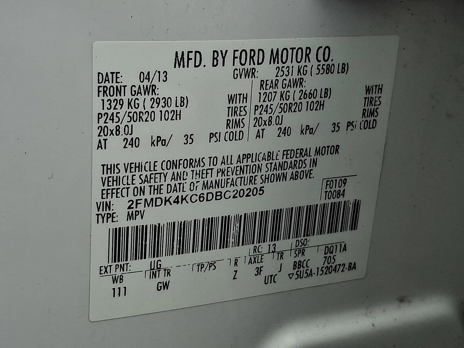 Used 2013 White Platinum Tri-Coat Metallic - UG Ford Limited image 26