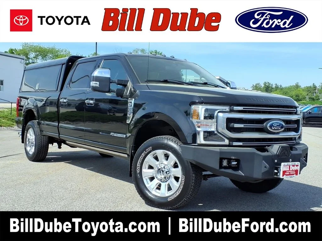 Used 2021 Agate Black Metallic Ford Platinum image 1