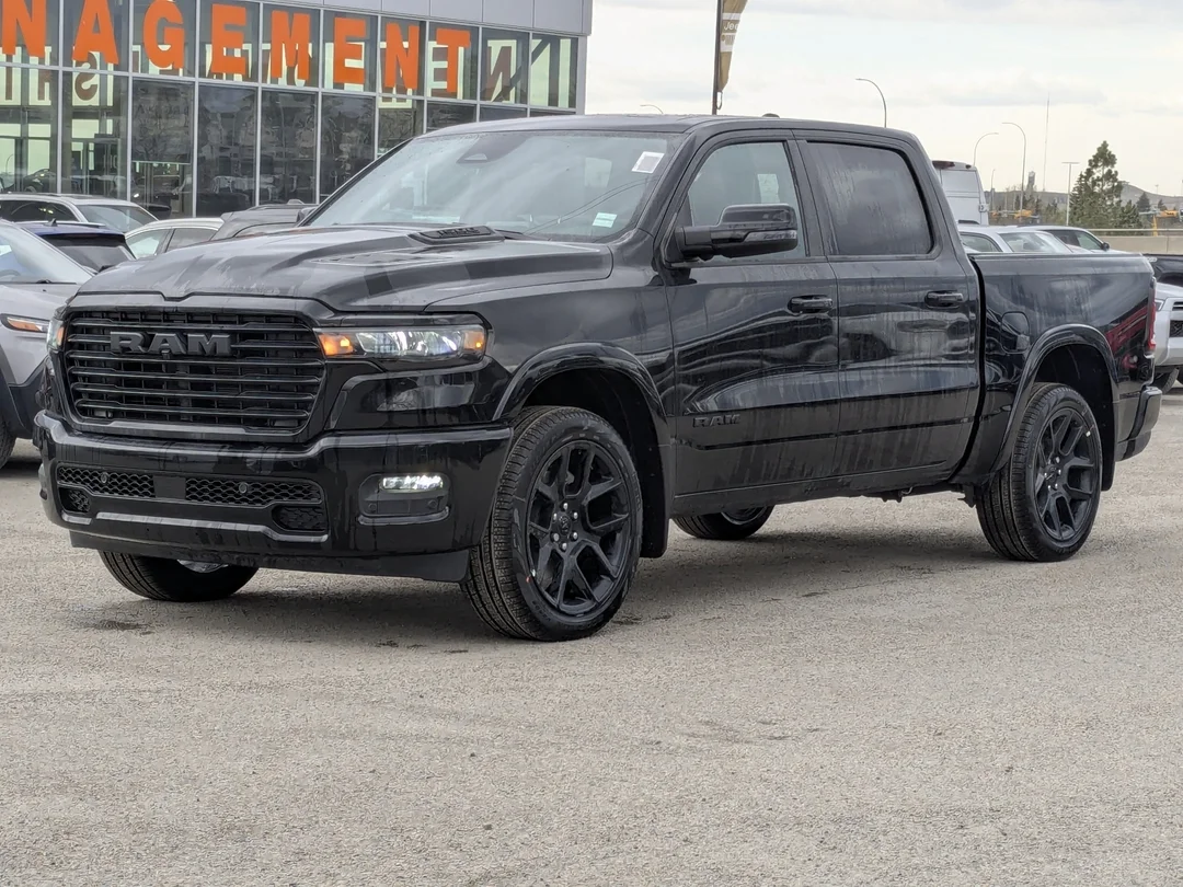 New 2026 Black RAM Laramie - - Twin Turbo - 22 Black Wheels - 14.4 Screen - Harman/Kardon - Pano Sunroof & More! image 4