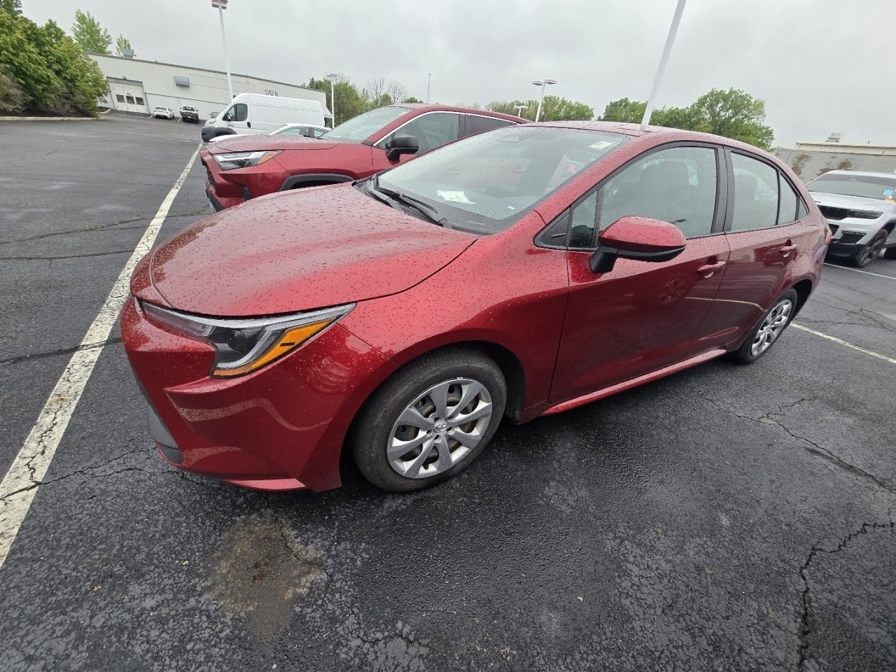 Certified Used 2025 Red Toyota LE image 4