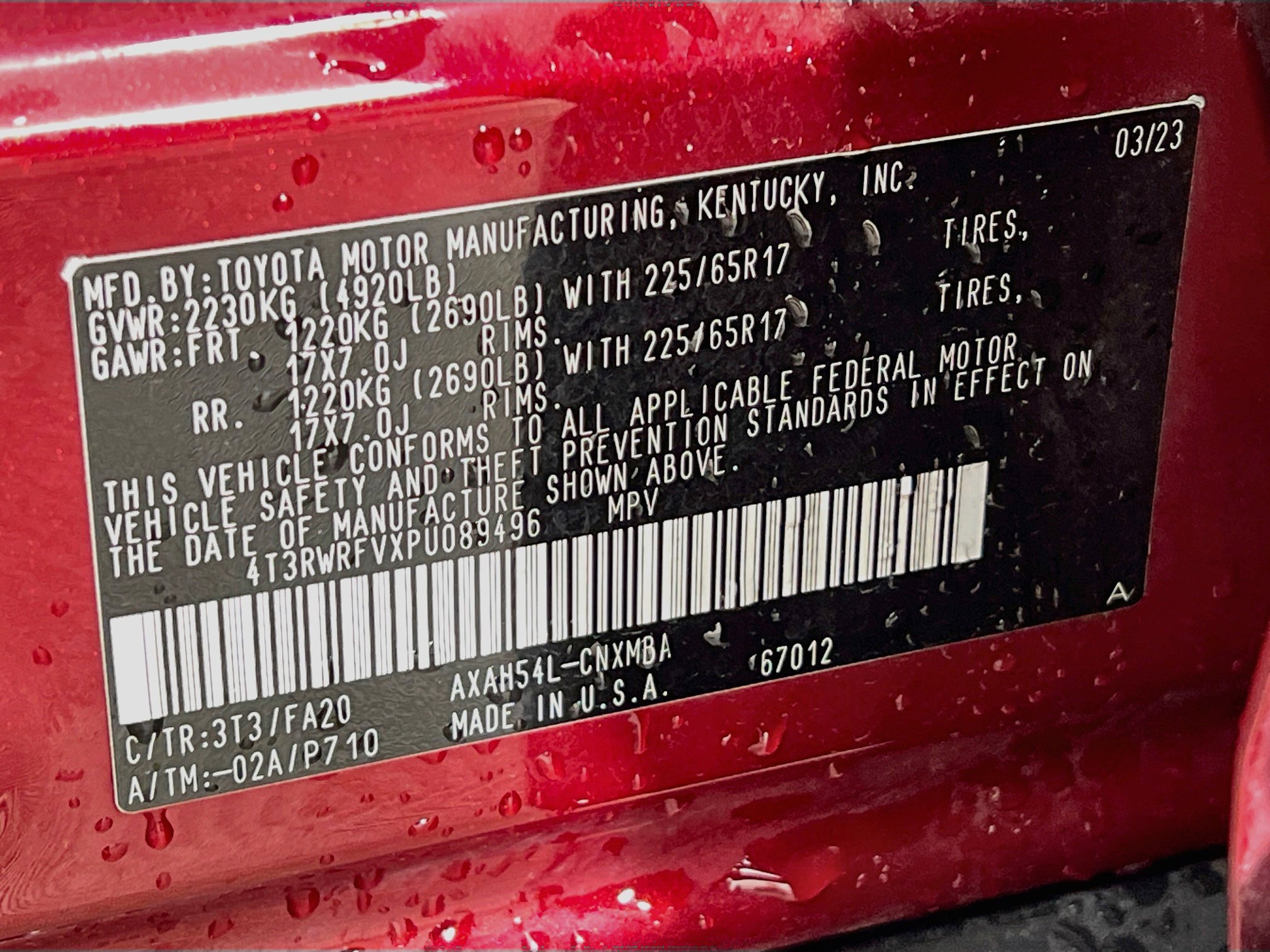 Used 2023 Red Toyota HYBRID XLE image 11