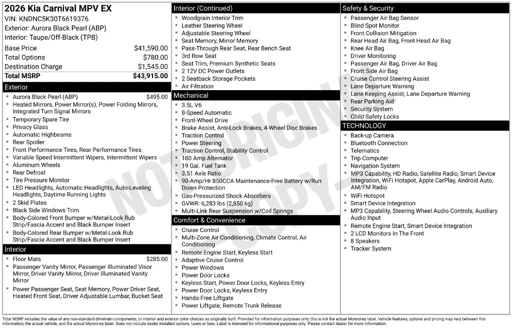 Certified Used 2026 Black Kia EX image 8