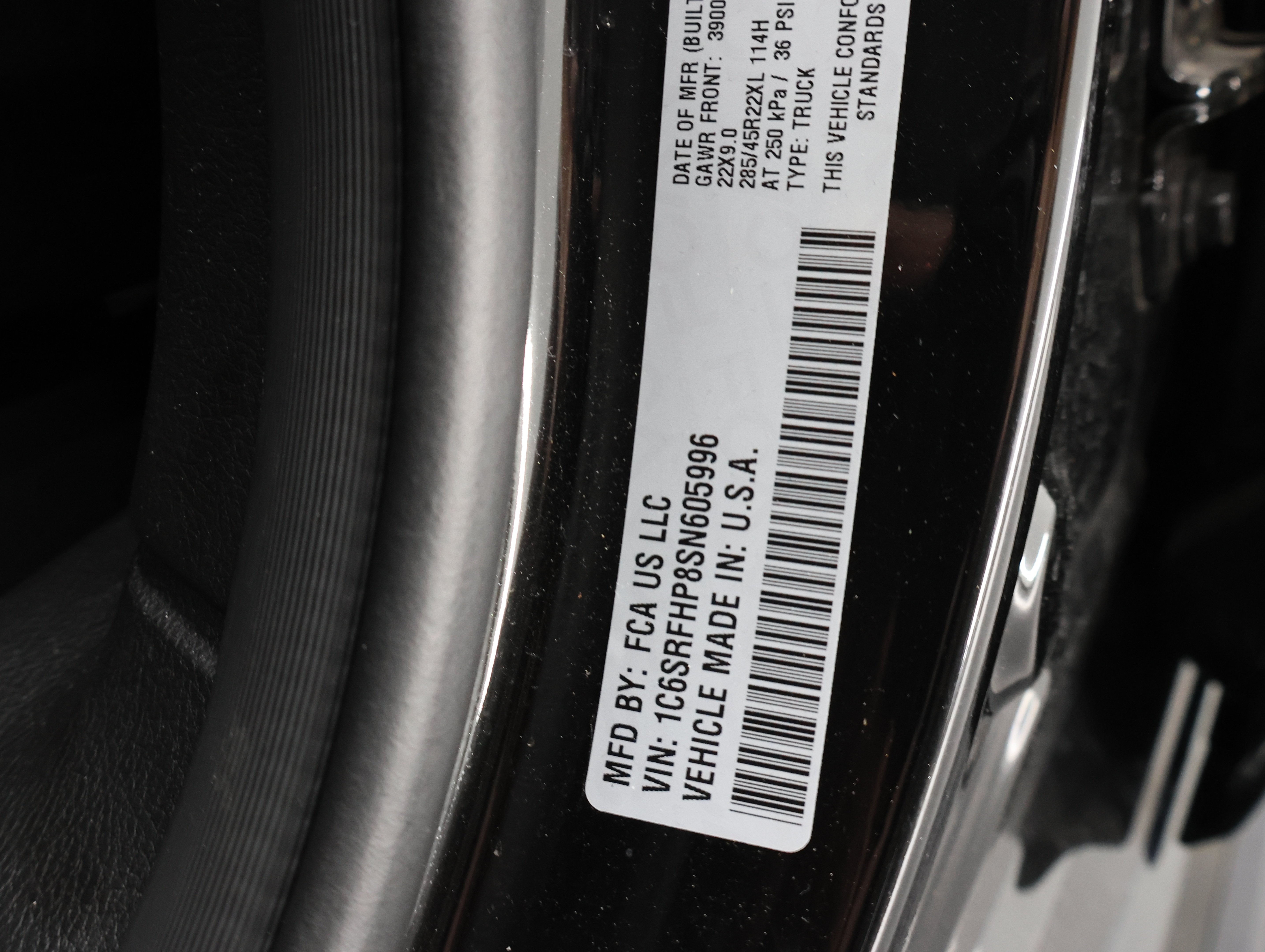 Used 2025 Diamond Black Crystal Pearlcoat Ram Limited image 75
