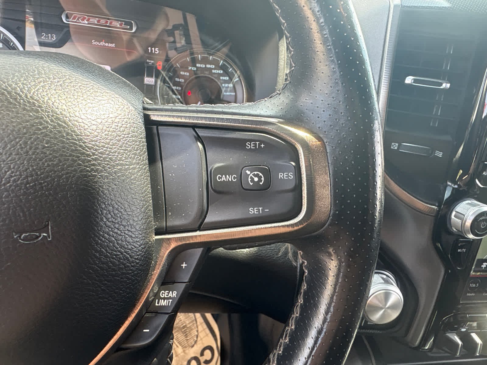 Used 2021 Diamond Black Crystal Pearlcoat Ram Rebel image 24