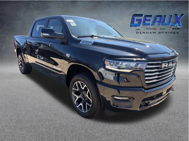 New 2027 Diamond Black Crystal Pearl-Coat Exterior Paint RAM Laramie image 1