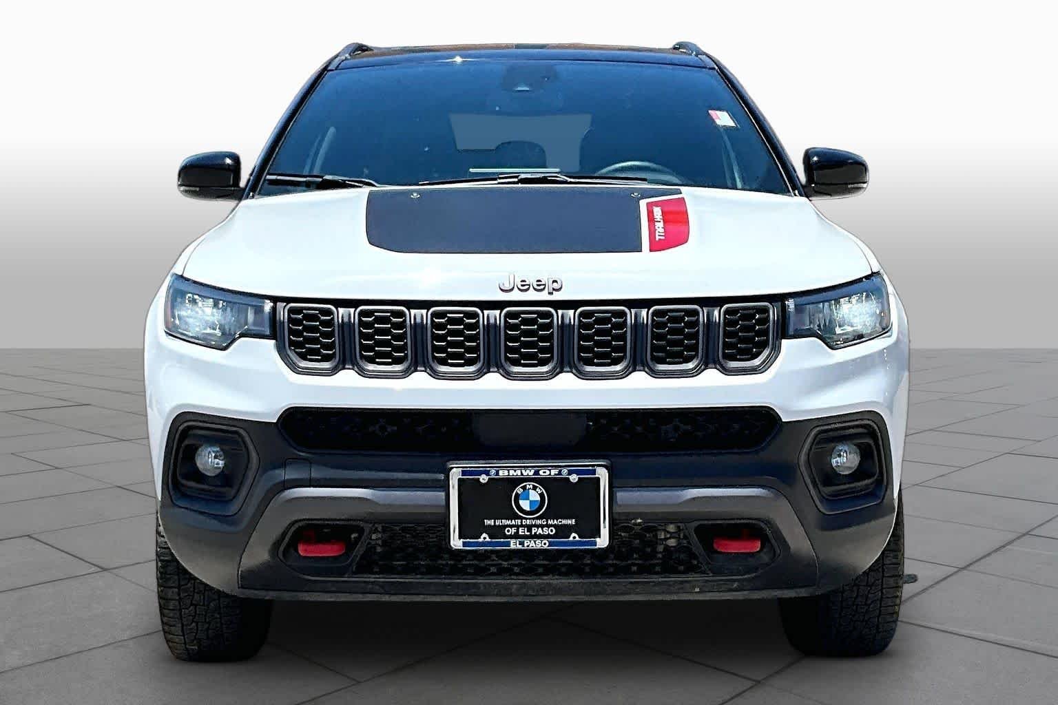 Used 2024 Bright White Clearcoat Jeep Trailhawk image 3