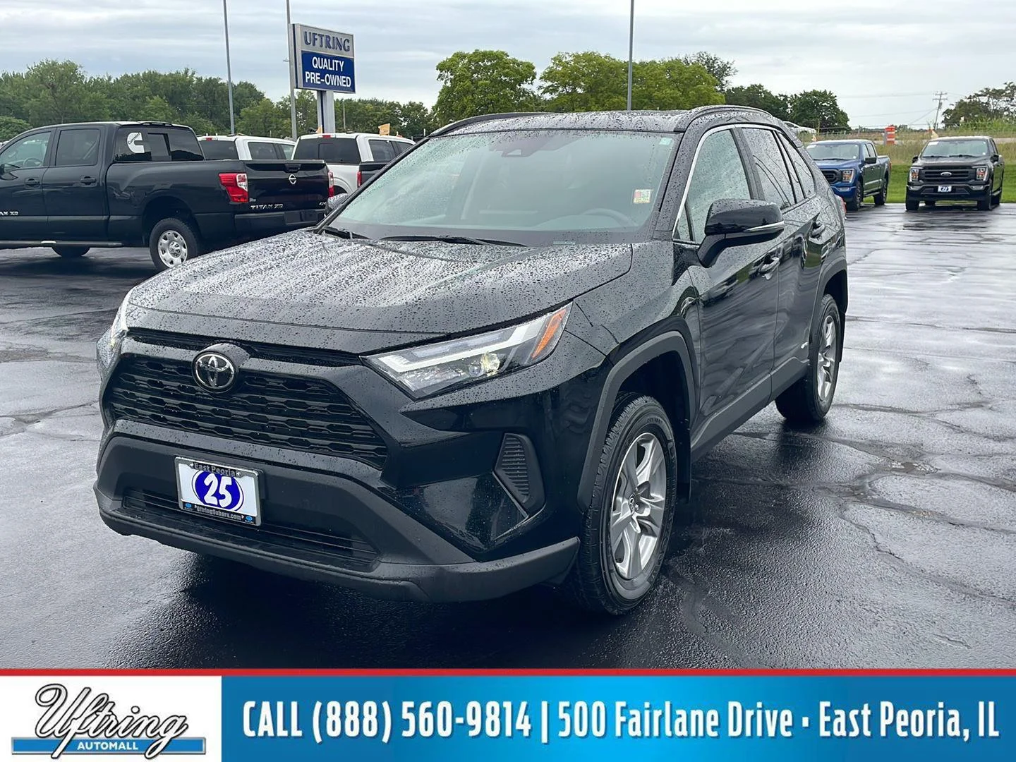 Used 2025 MIDNIGHT BLACK METALLIC TOYOTA TRUCK HYBRID XLE image 1