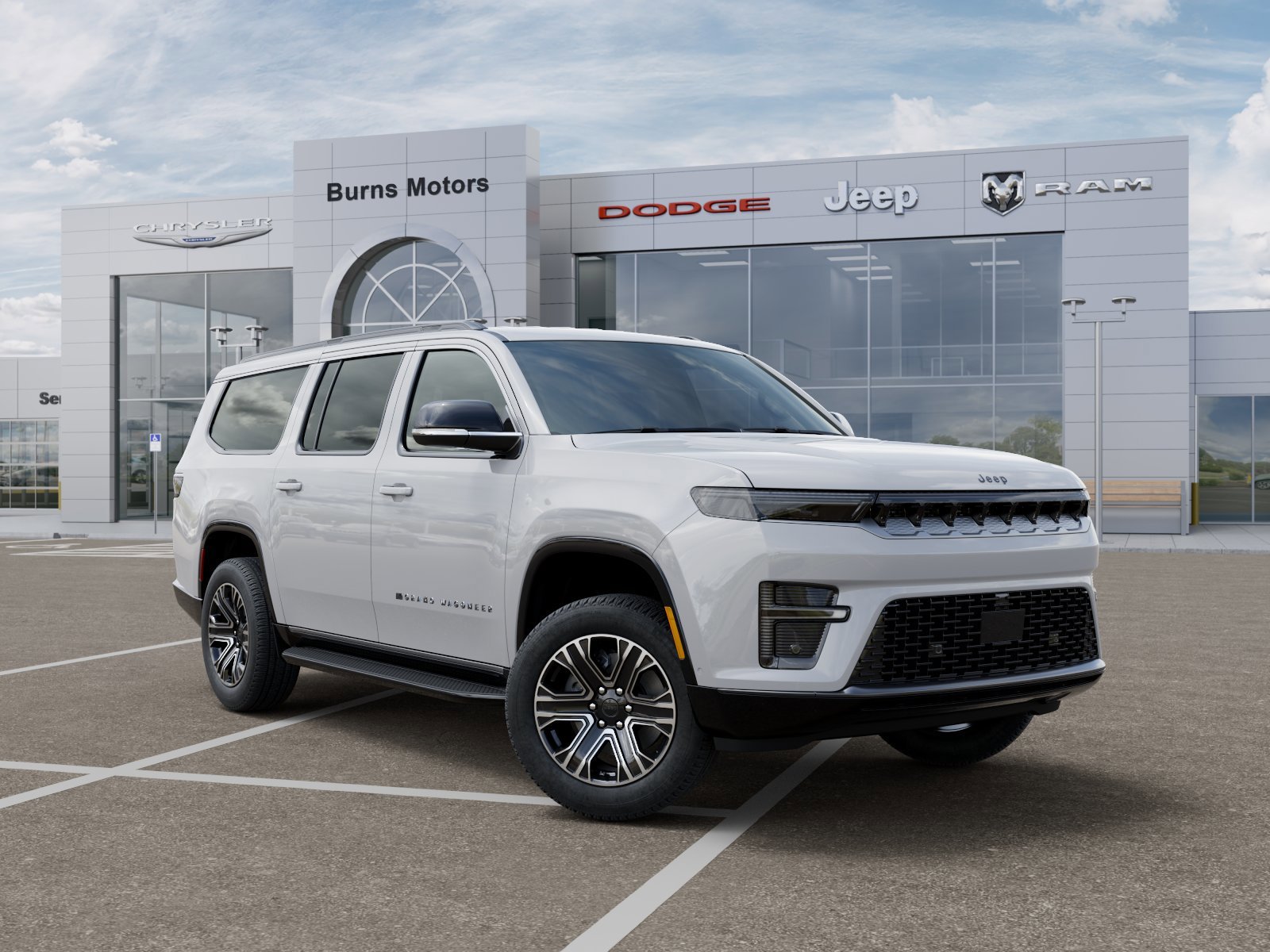 New 2026 Bright White Clear-Coat Exterior Paint Jeep 4x2 image 5