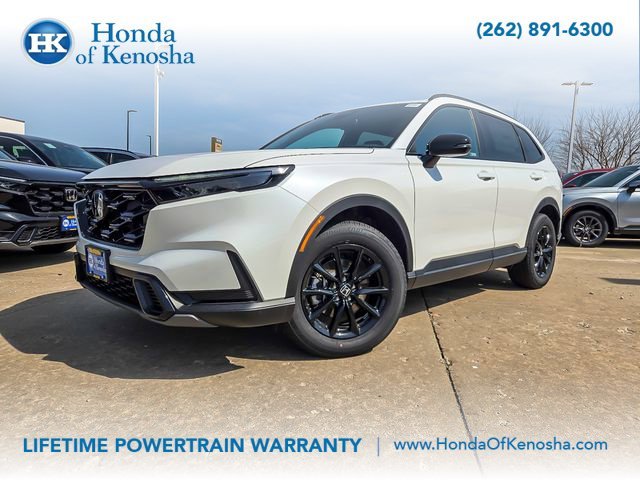New 2027 Platinum White Pearl Honda Sport Hybrid AWD image 1