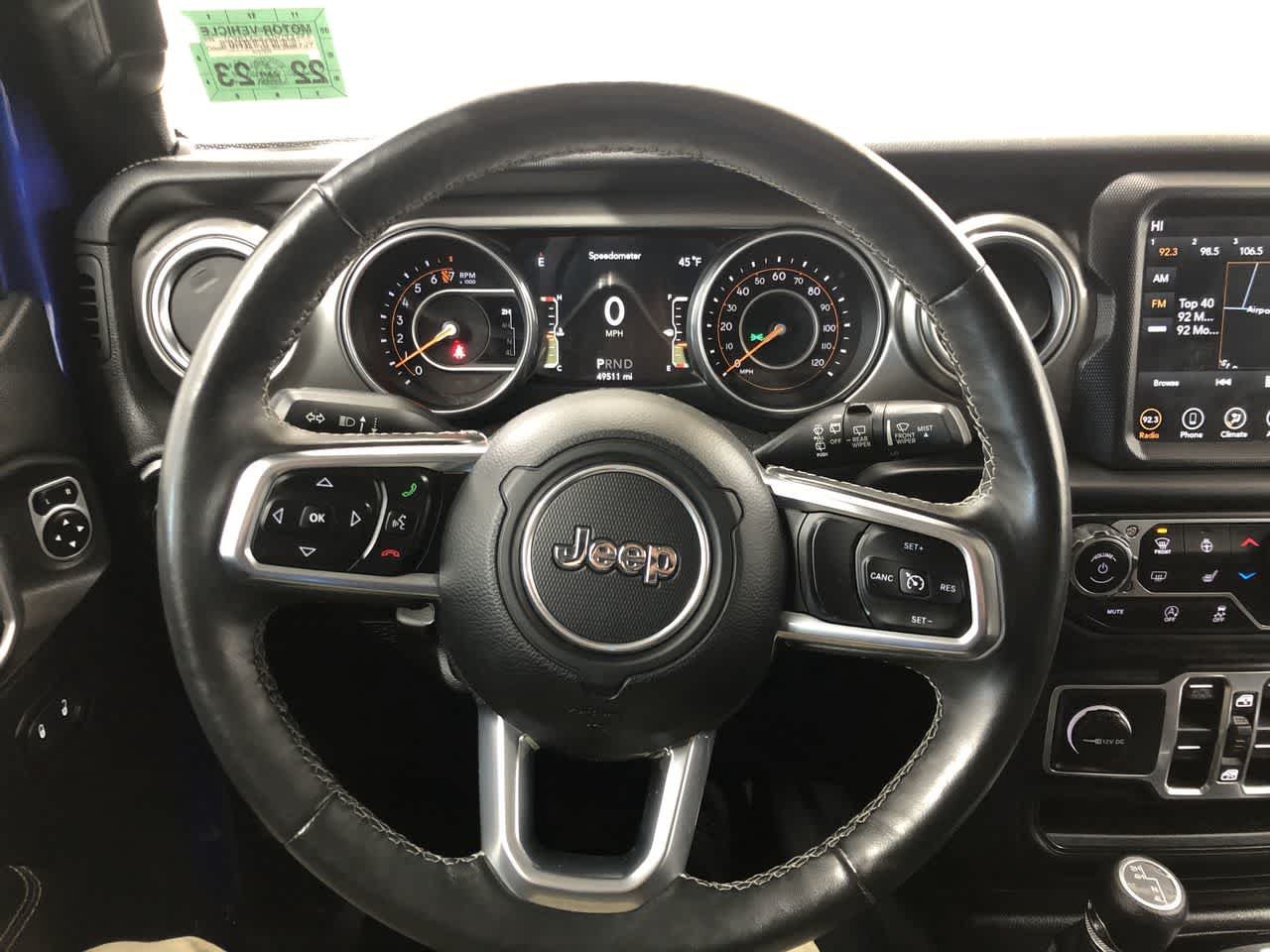 Used 2018 Ocean Blue Metallic Clearcoat Jeep Sahara image 7