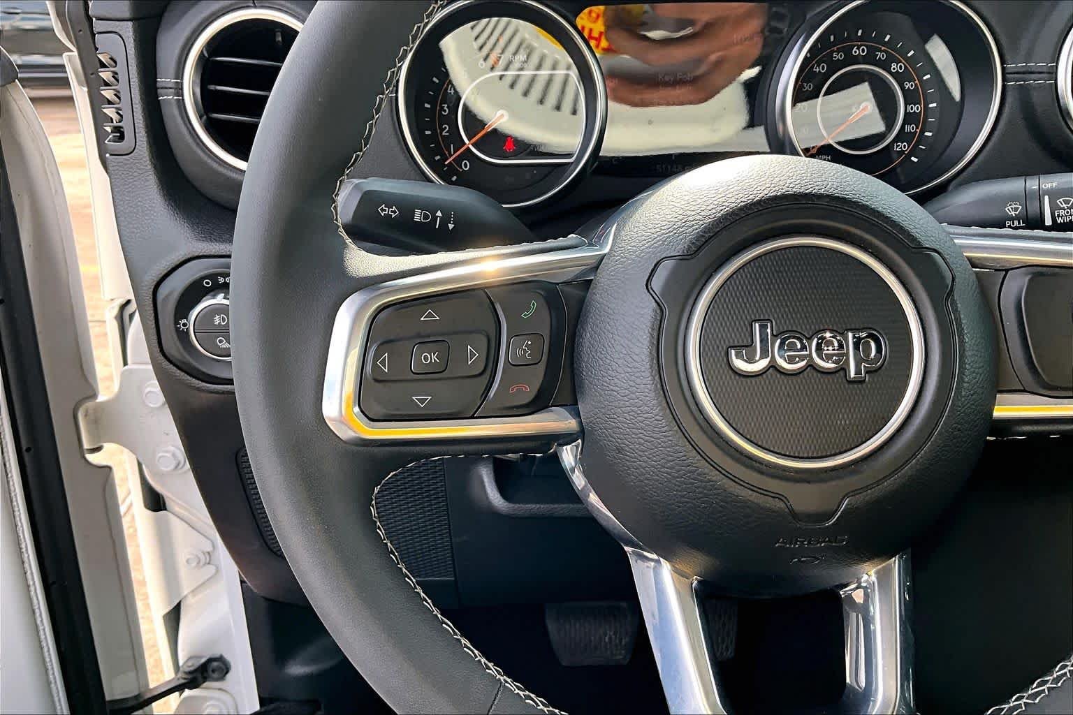 Used 2023 Bright White Clearcoat Jeep Overland image 23