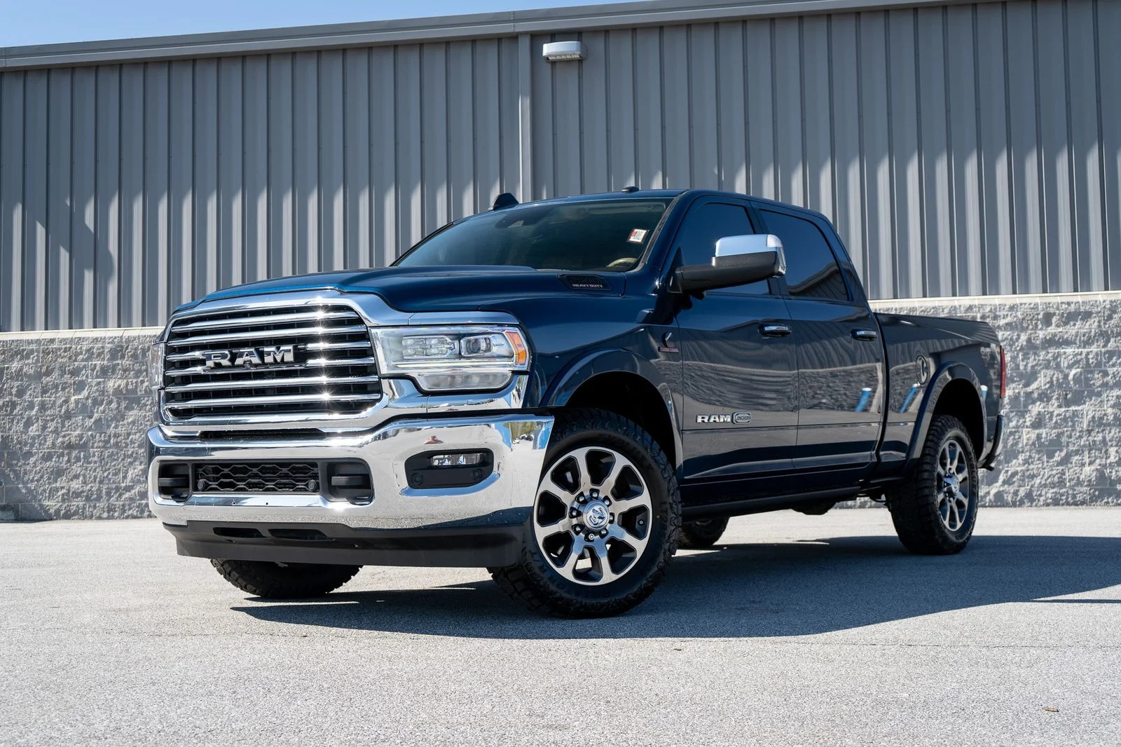 Used 2019 Patriot Blue Pearlcoat Ram Laramie Longhorn image 2