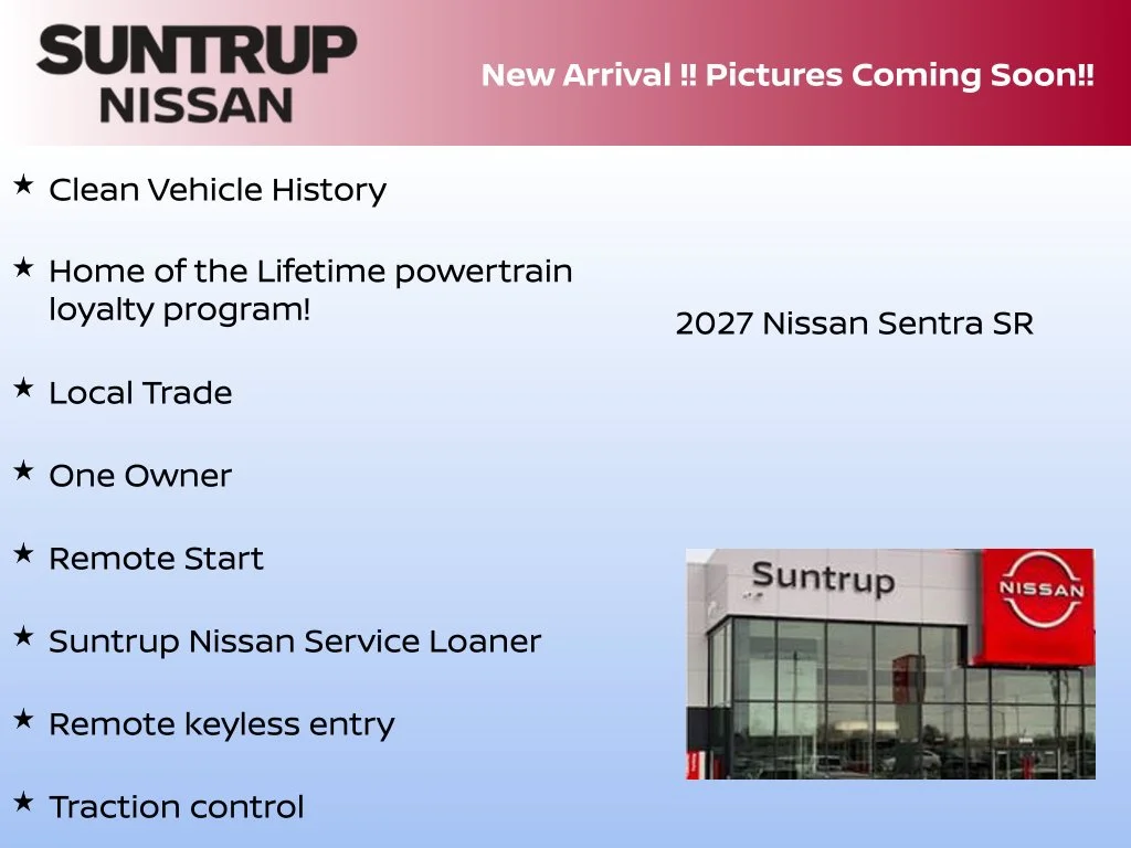 Certified Used 2027 Black Nissan SR image 2