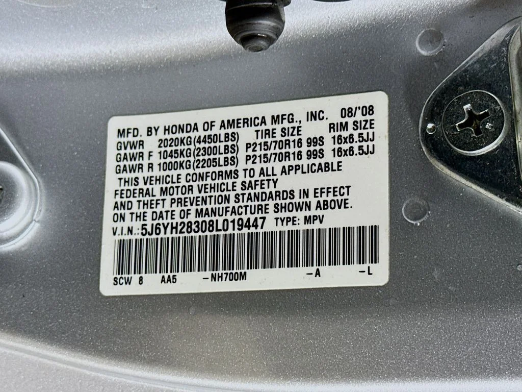 Used 2008 Alabaster Silver Metallic Honda LX image 30