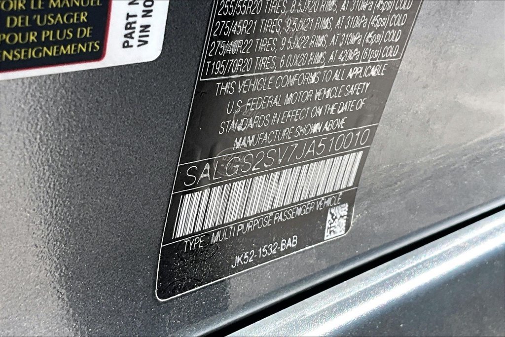 Used 2018 Gray Land Rover 3.0L V6 Supercharged HSE image 29