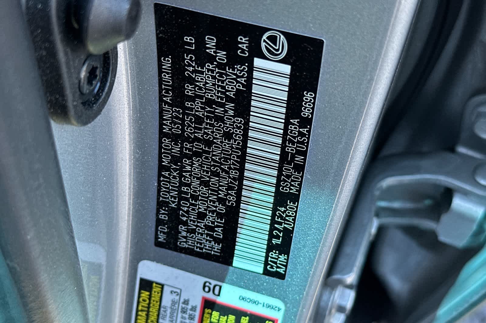 Certified Used 2023 Iridium Lexus F SPORT Handling image 33