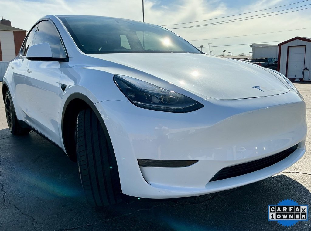 Used 2024 Tesla Model Y Long Range with VIN 7SAYGDEE8RA260106 for sale in Norman, OK