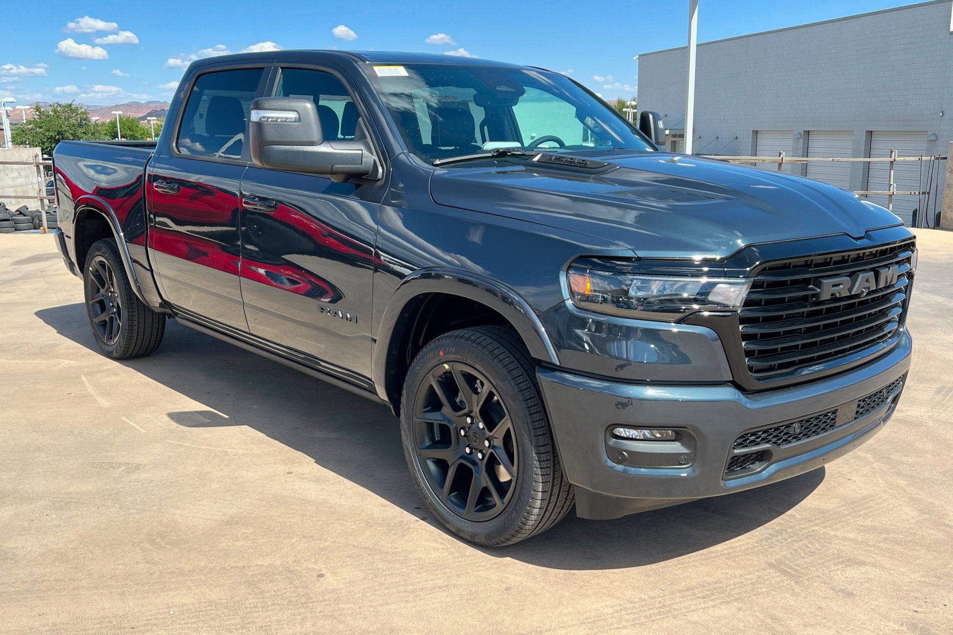 New 2026 Forged Blue Metallic Exterior Paint RAM Laramie image 8