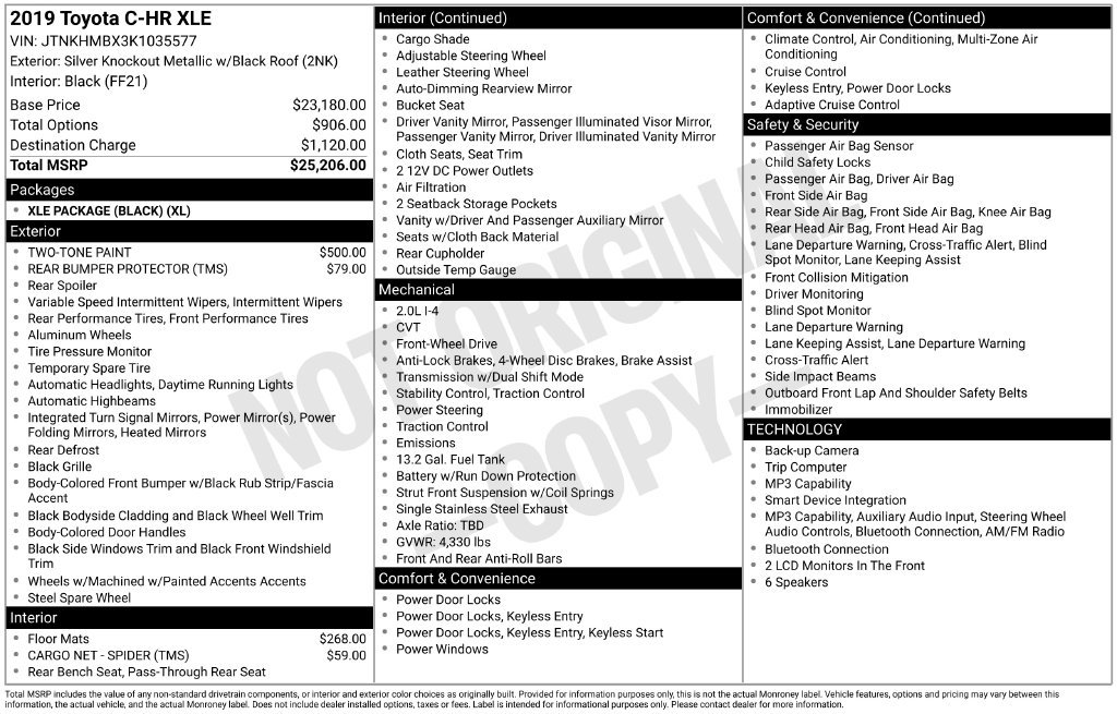 Used 2019 Silver Toyota XLE image 3