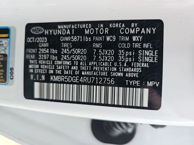 Used 2024 White Hyundai Limited image 35