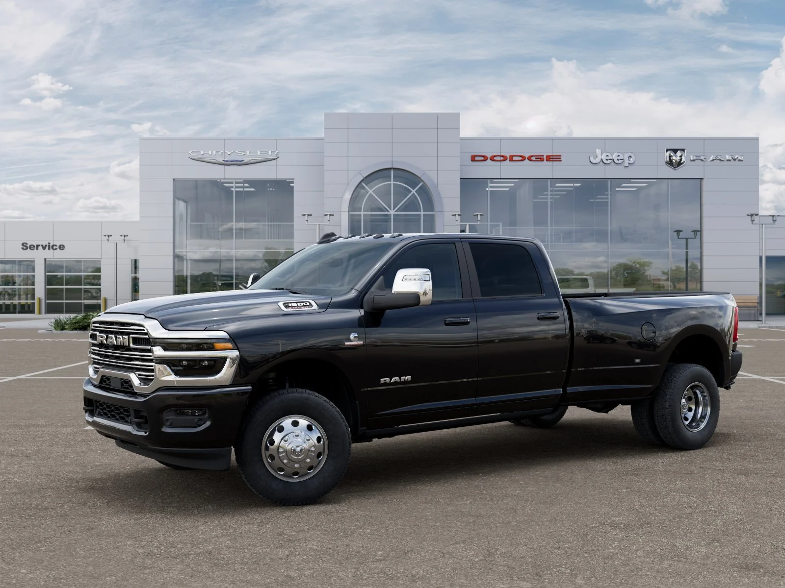 New 2026 Diamond Black Crystal Pearl-Coat Exterior Paint RAM Laramie image 29