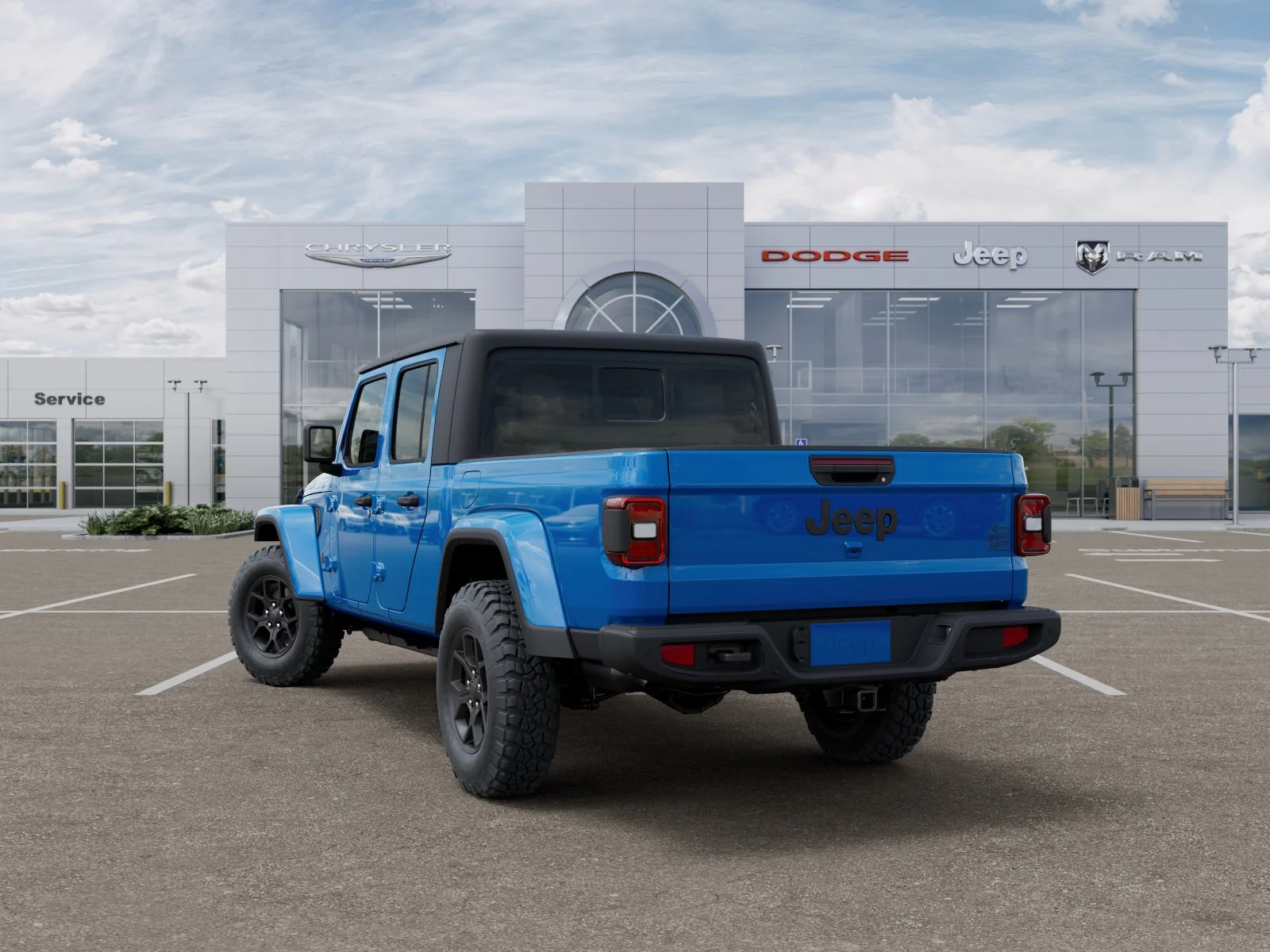 New 2026 Hydro Blue Pearl-Coat Exterior Paint Jeep Willys image 3