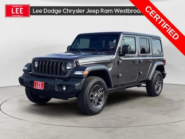 Certified Used 2025 Crystal Metallic Jeep Sport S image 1